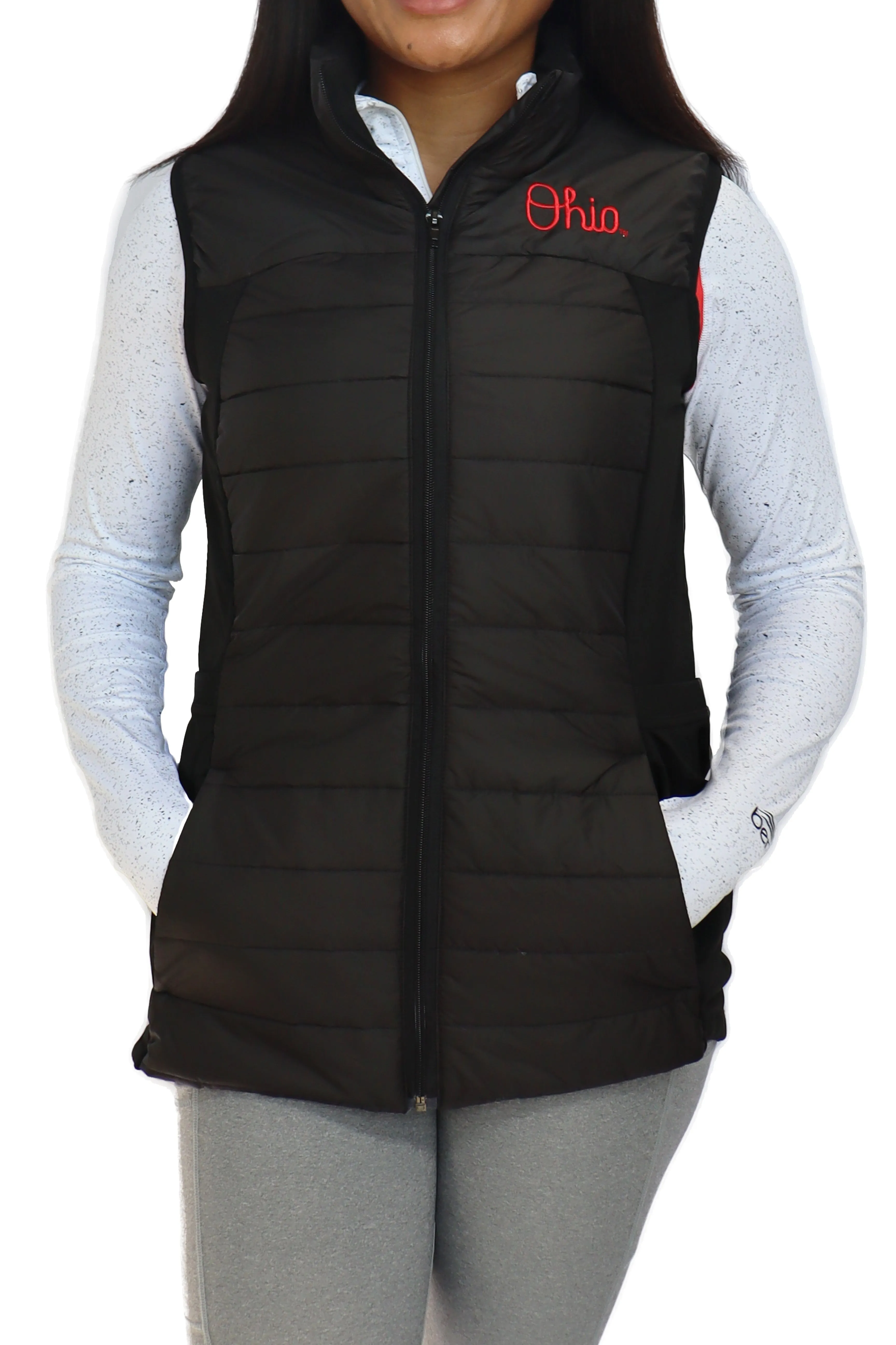 2410 - Ohio State "Script Ohio" Women's Vest/ Black