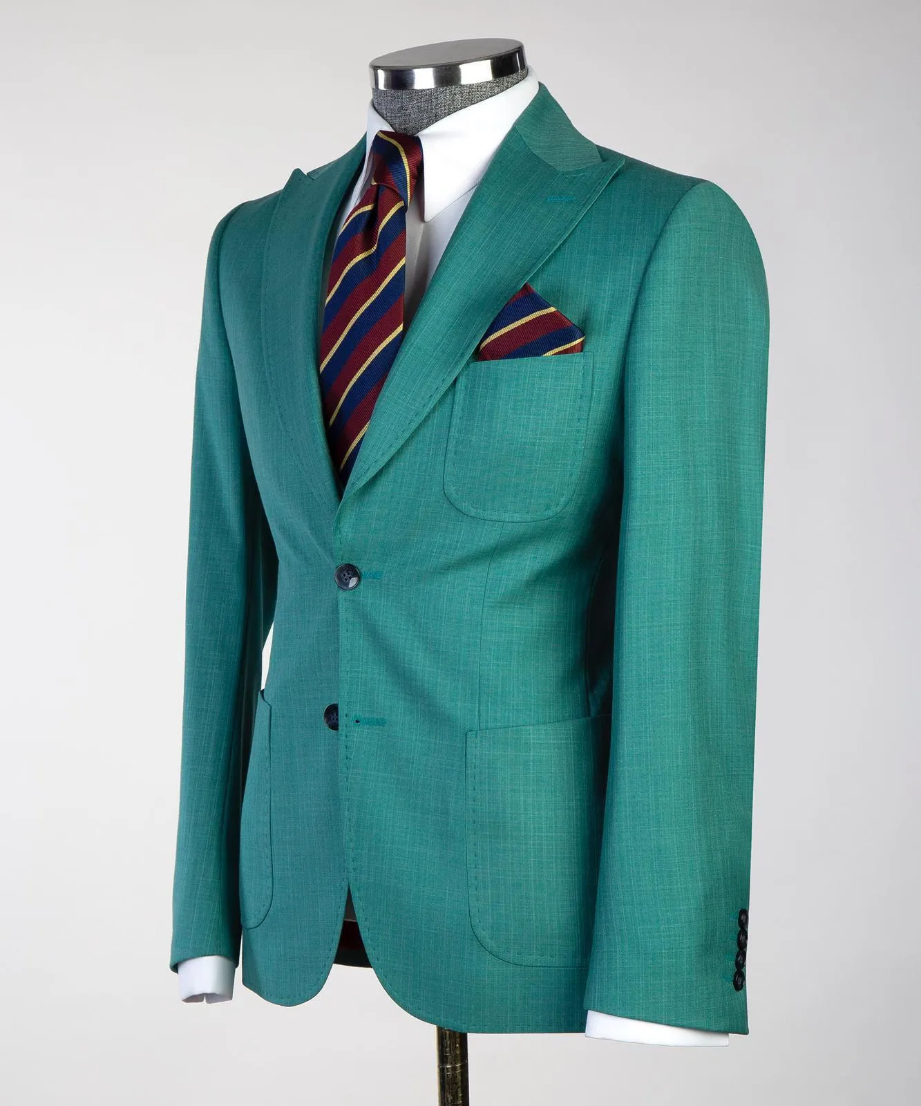 3 pieces Green Luxury Suit