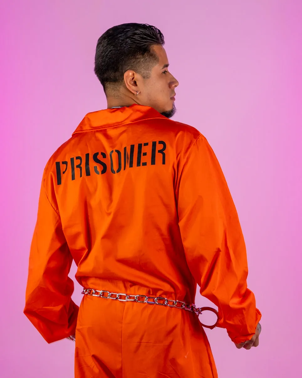 3pc Men's Lock It Down Inmate Costume