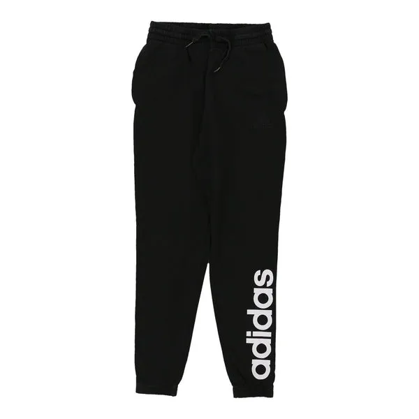 Adidas Spellout Joggers - Small Black Cotton Blend