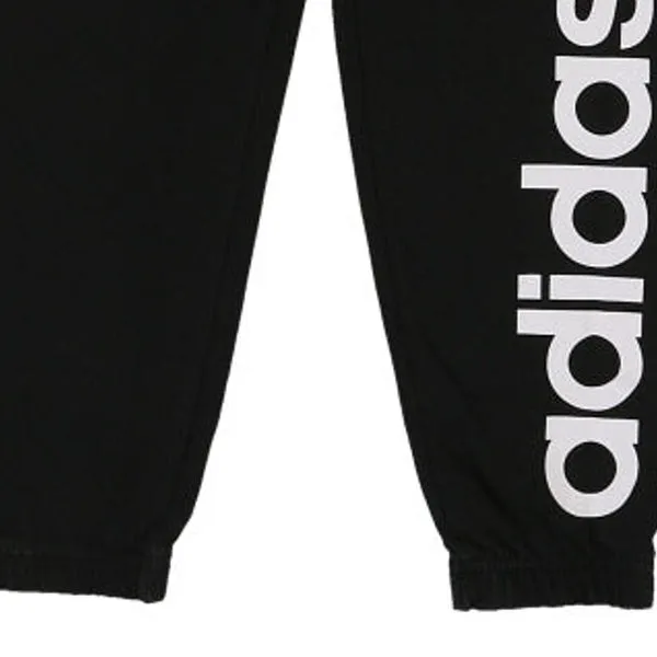 Adidas Spellout Joggers - Small Black Cotton Blend