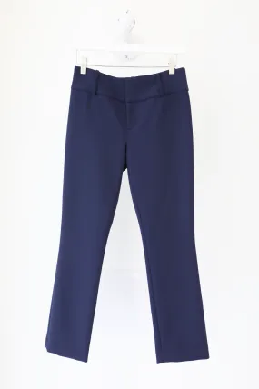 Alice   Olivia - Stacey Slim Ankle Pant in Sapphire