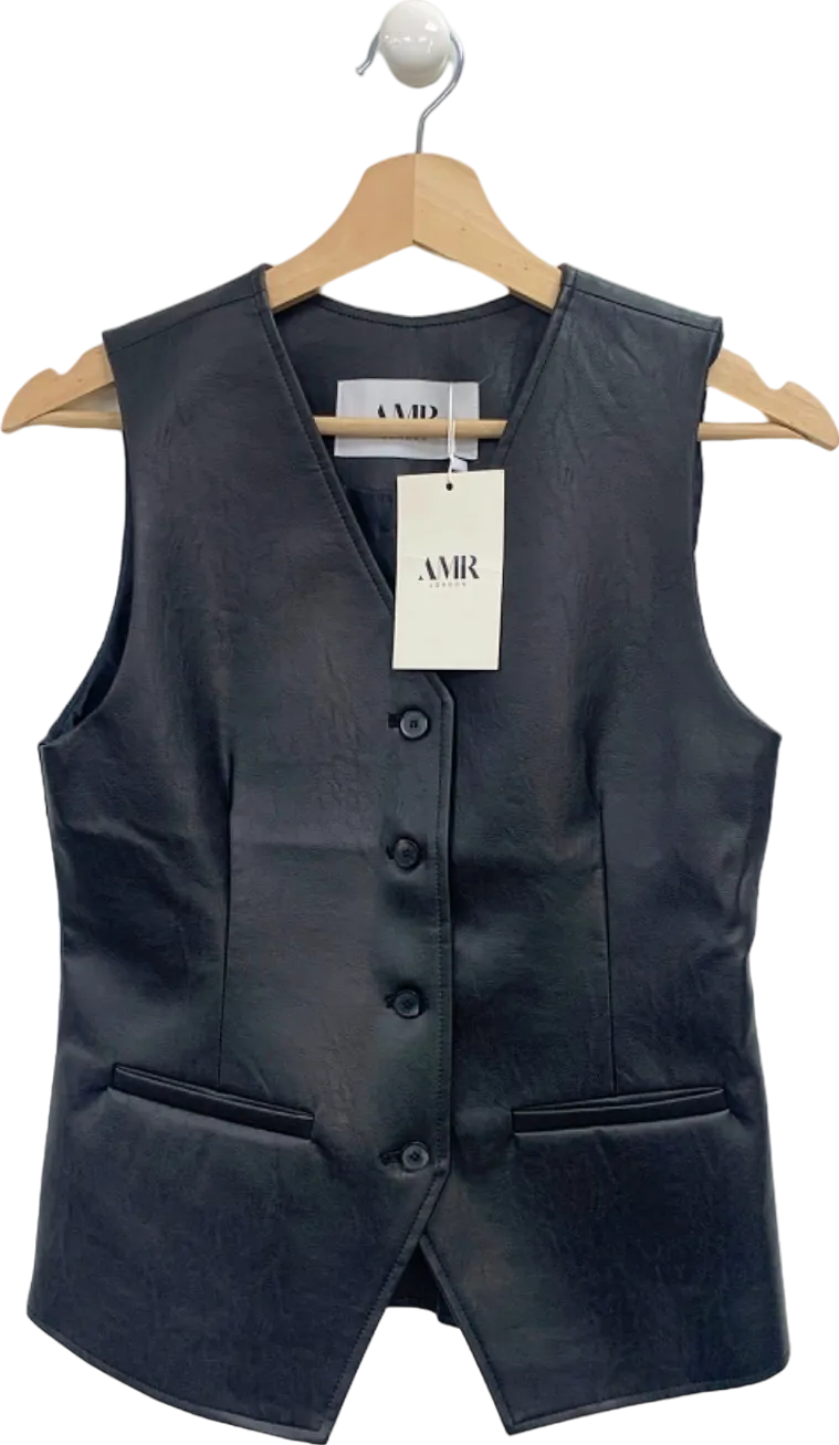 AMR Black Sleeveless Vest UK S