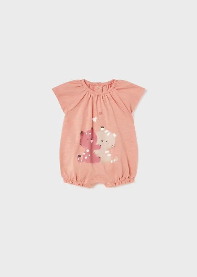 Apricot Animal Hug Romper