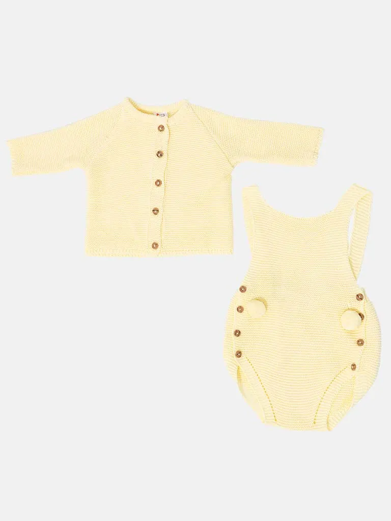 Baby Boy Noah Collection 2-piece Spanish Knitted Set-Lemon Yellow