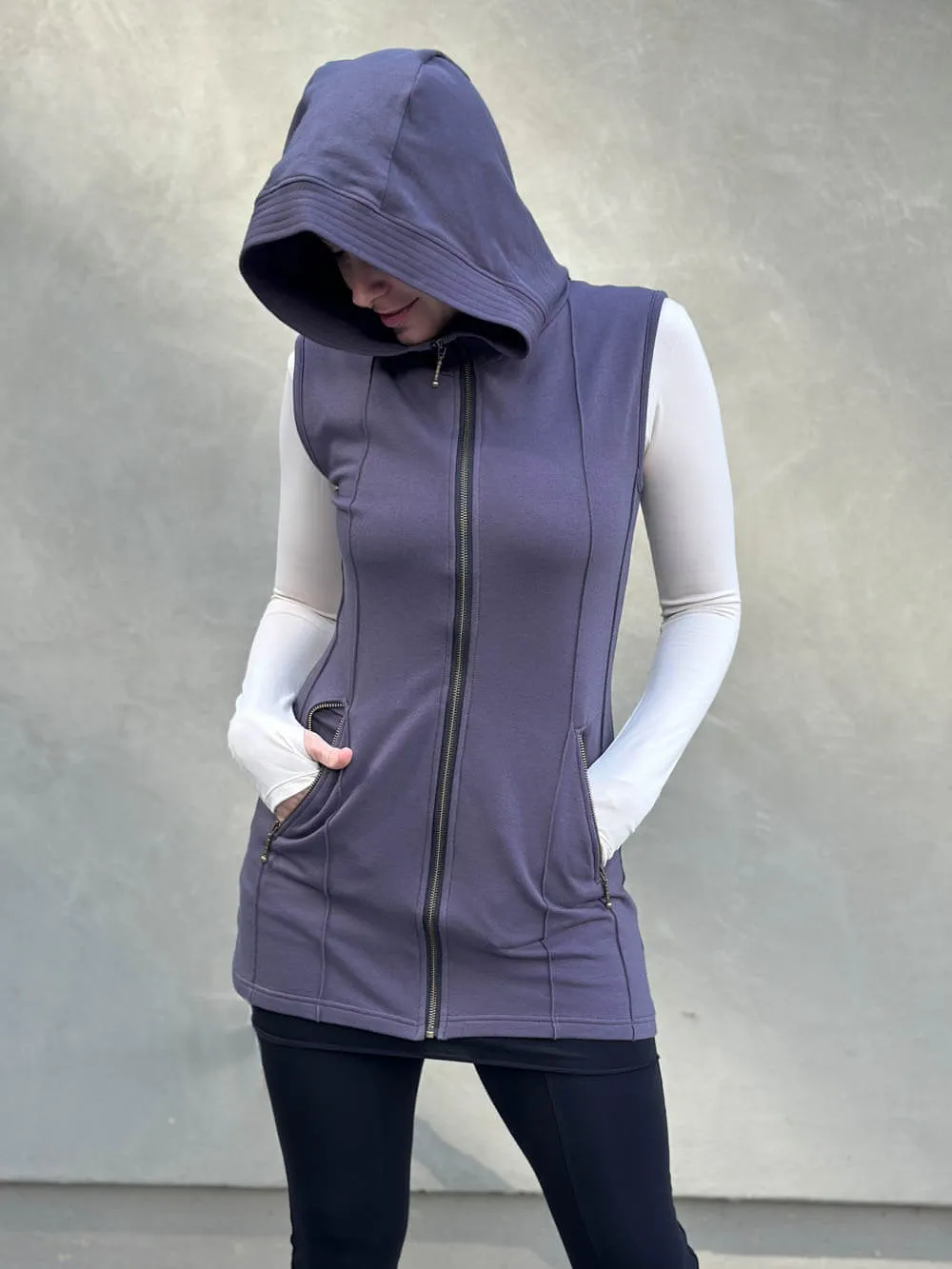 Bamboo Fleece Midi Vest