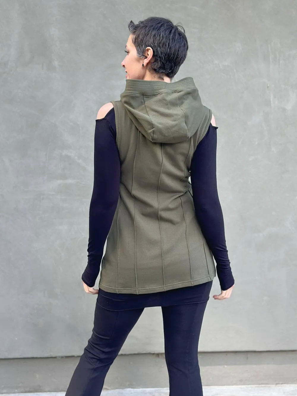 Bamboo Fleece Midi Vest