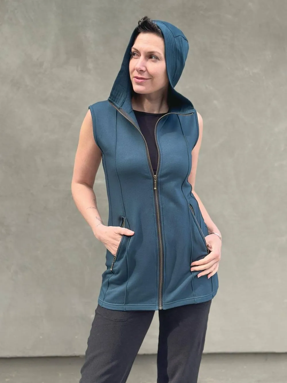 Bamboo Fleece Midi Vest