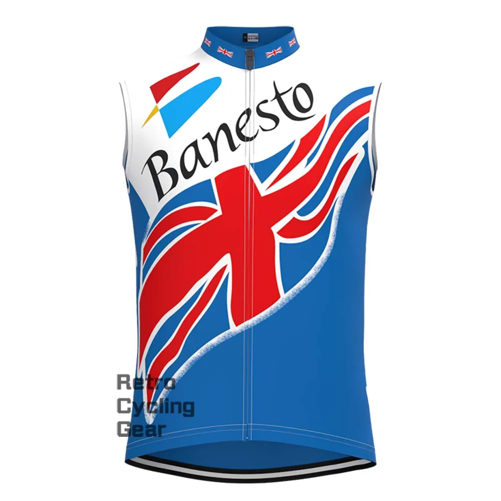 Banesto blue Retro Cycling Vest