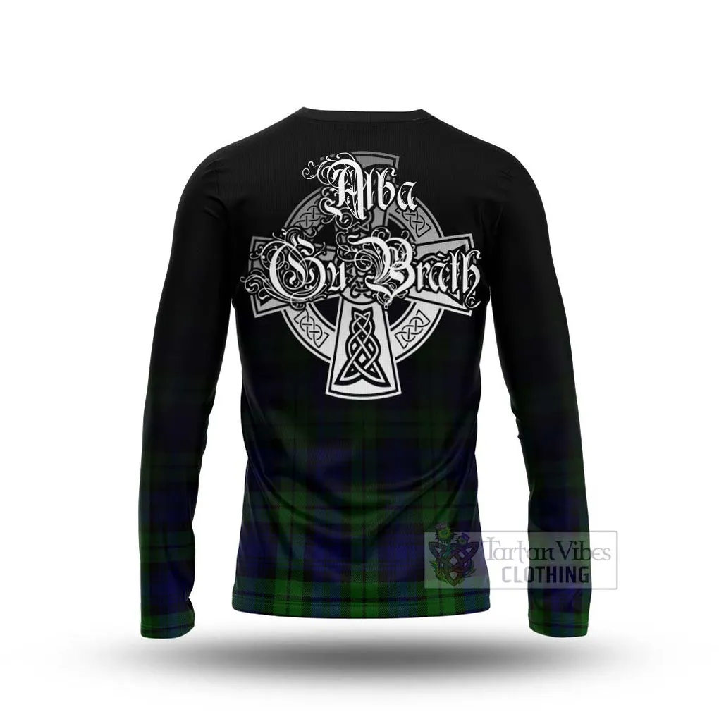 Bannatyne Tartan Long Sleeve T-Shirt Featuring Alba Gu Brath Family Crest Celtic Inspired