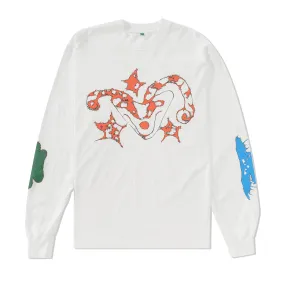 b.Eautiful x NANOOK Red L/S Tee, White