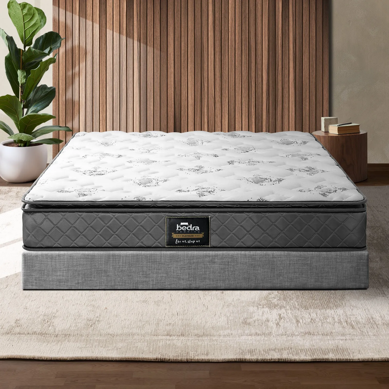 Bedra Queen Double Single King Single Mattress Luxury Bonnell Spring Foam 21cm