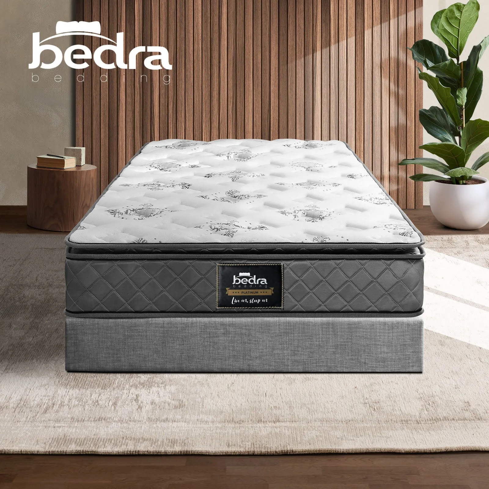 Bedra Single Mattress Breathable Luxury Bed Bonnell Spring Foam Medium 21cm