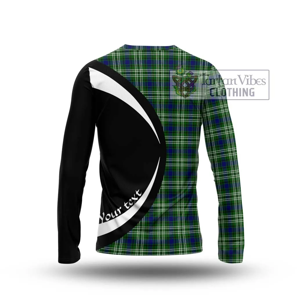 Blackadder Tartan Long Sleeve T-Shirt with Family Crest Circle Style