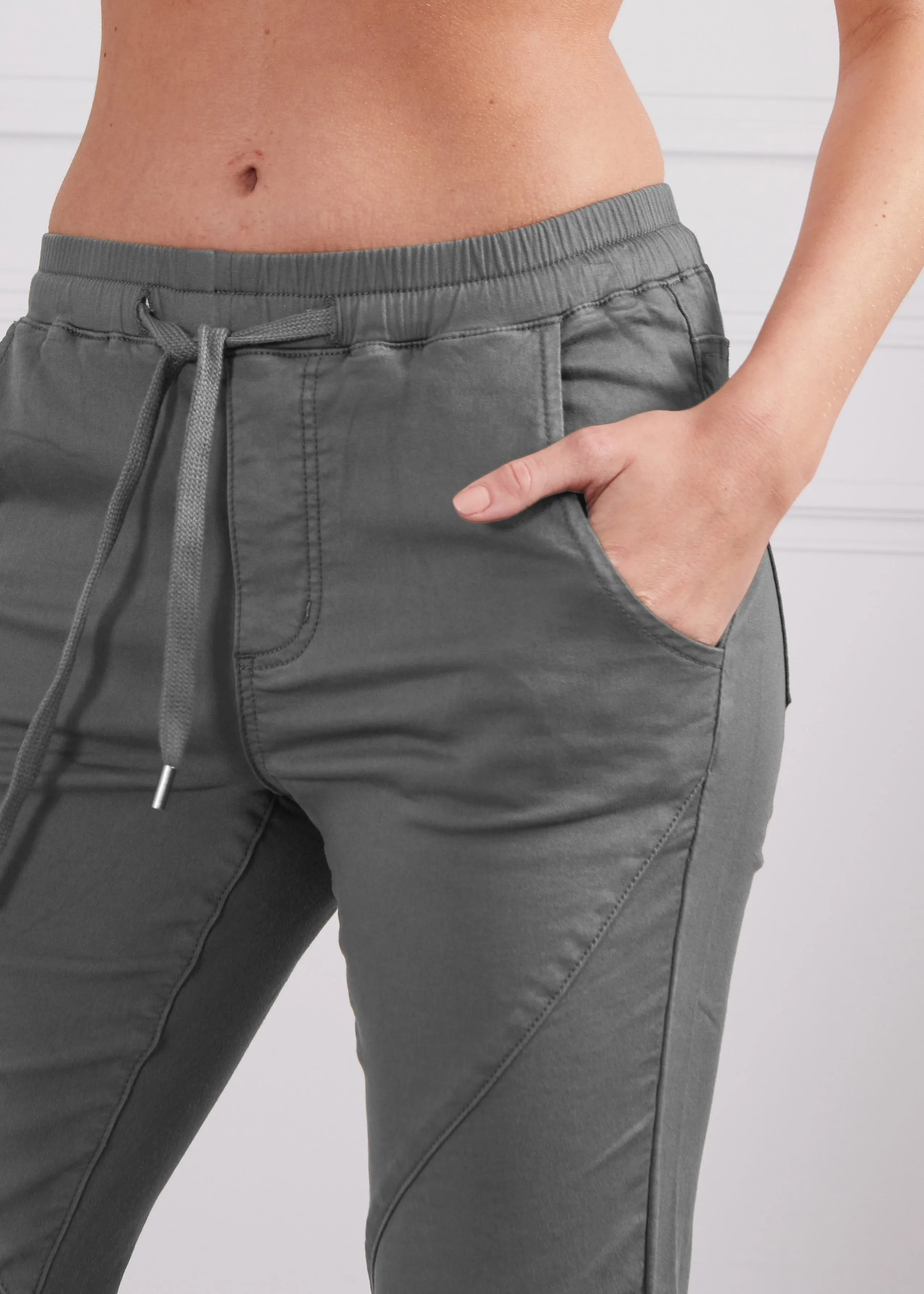 Blake Stretch Joggers - Gun Metal