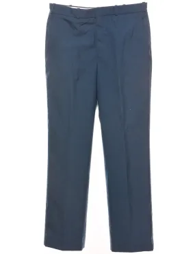 Blue Tapered Trousers - W33 L31