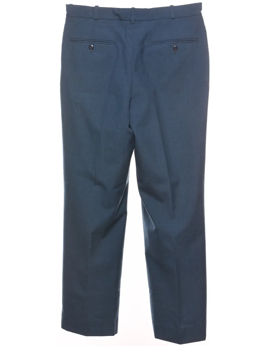 Blue Tapered Trousers - W33 L31