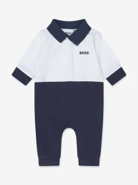 BOSS Baby Boys Ceremony Romper in Navy