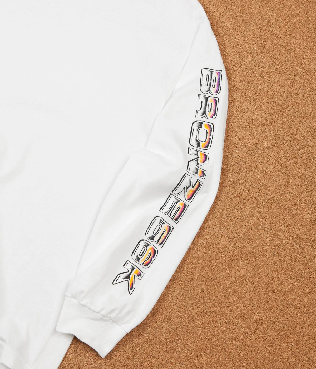 Bronze 56K Shoulder Lean Long Sleeve T-Shirt - White