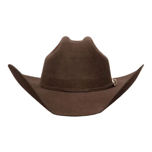 Bullhide Hats by Montecarlo - 4X "Kingman" Wool Felt Brown Cowboy Hat - Rhinestone Buckle