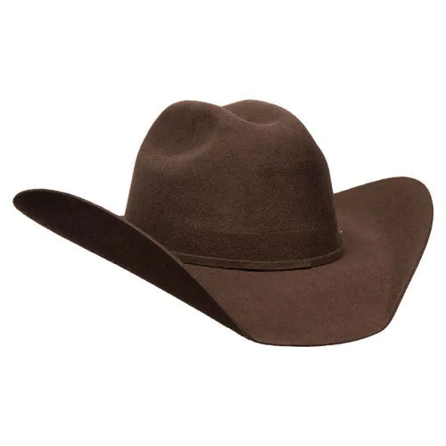 Bullhide Hats by Montecarlo - 4X "Kingman" Wool Felt Brown Cowboy Hat - Rhinestone Buckle