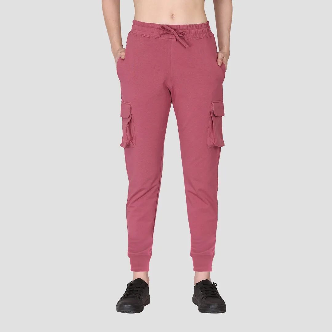 Cargo Joggers - Chalk Pink