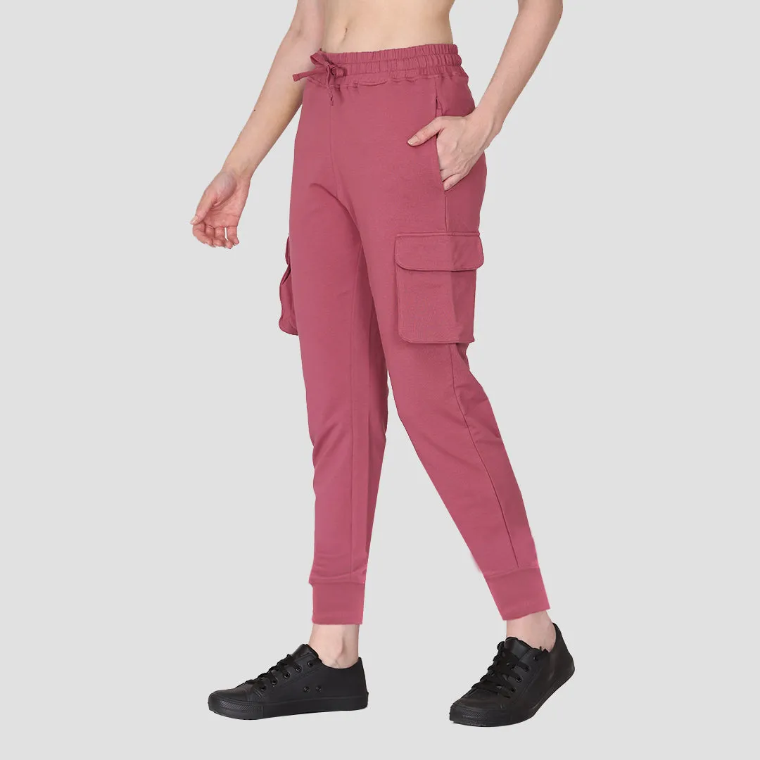 Cargo Joggers - Chalk Pink