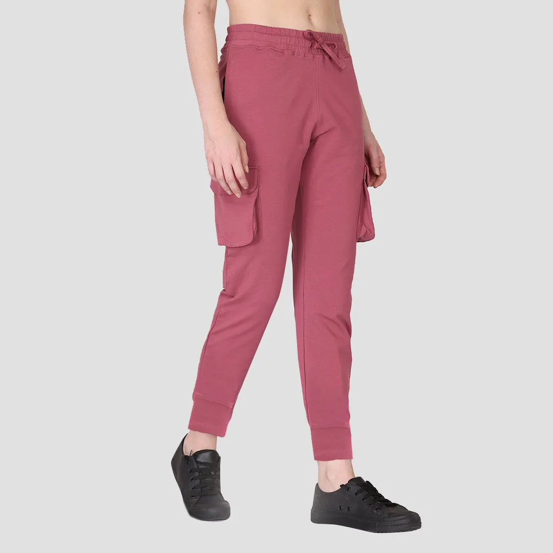 Cargo Joggers - Chalk Pink