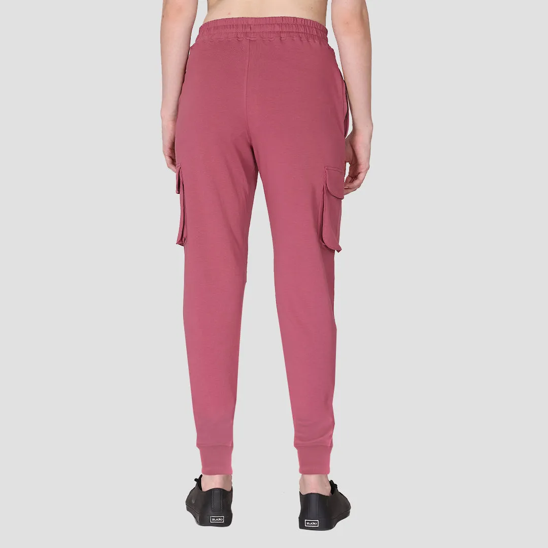 Cargo Joggers - Chalk Pink