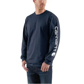 Carhartt - Men's Loose Fit Heavyweight Long Sleeve Logo Sleeve Graphic T-Shirt - K231