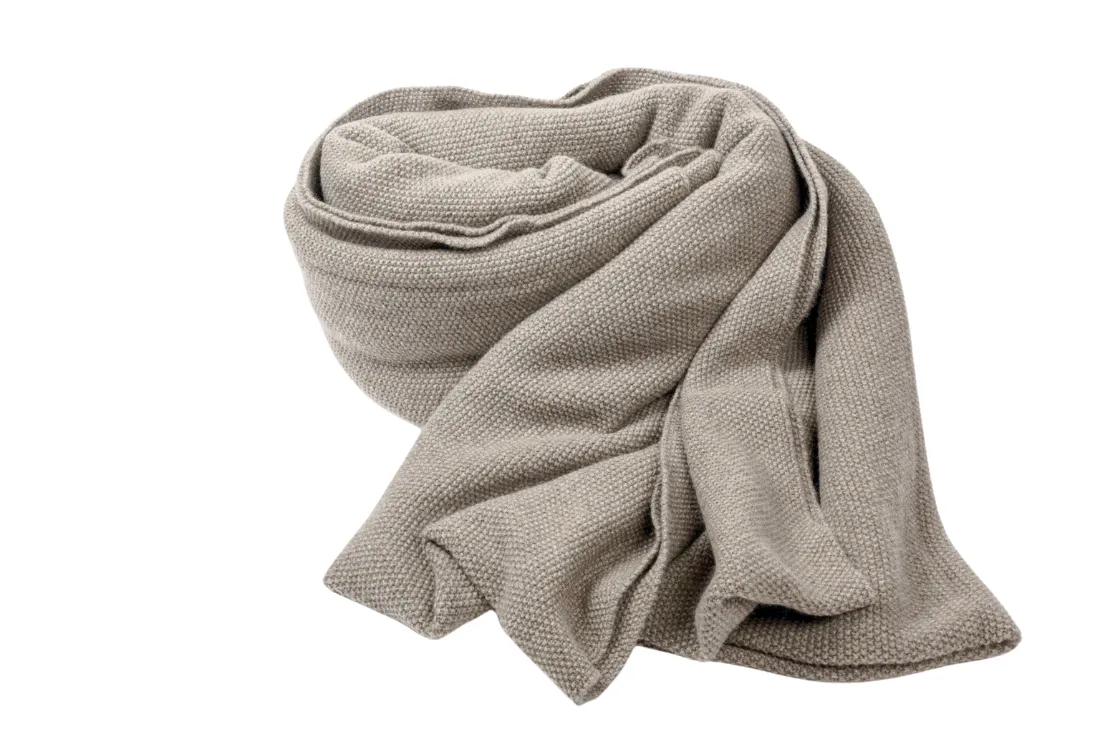 Cashmere Knitted Blanket, Heavy