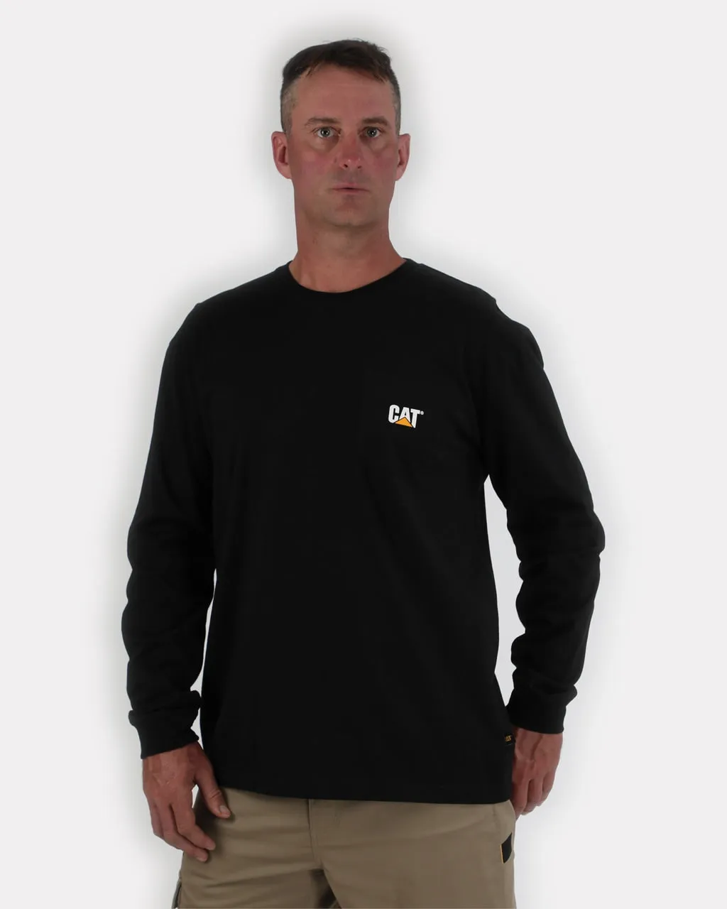 CATERPILLAR Men's Trademark Pocket Long Sleeve T-Shirt 1510053