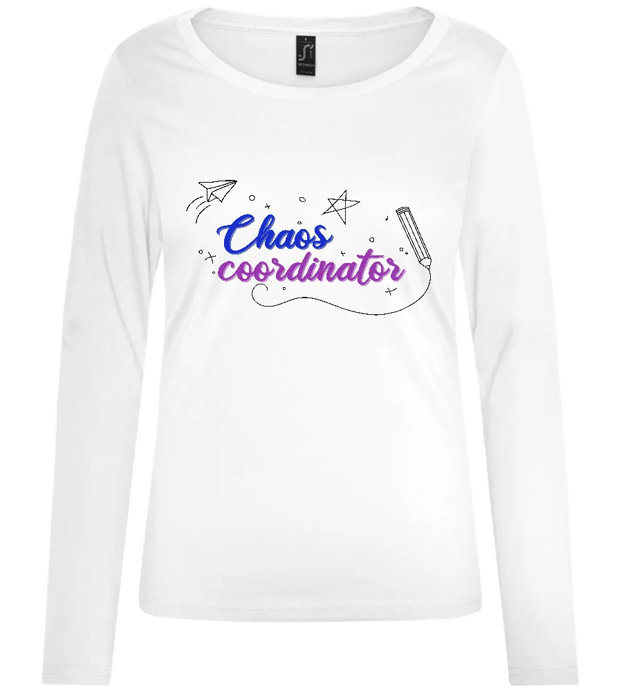 Chaos Coordinator Drawings Design - Comfort women's long sleeve t-shirt