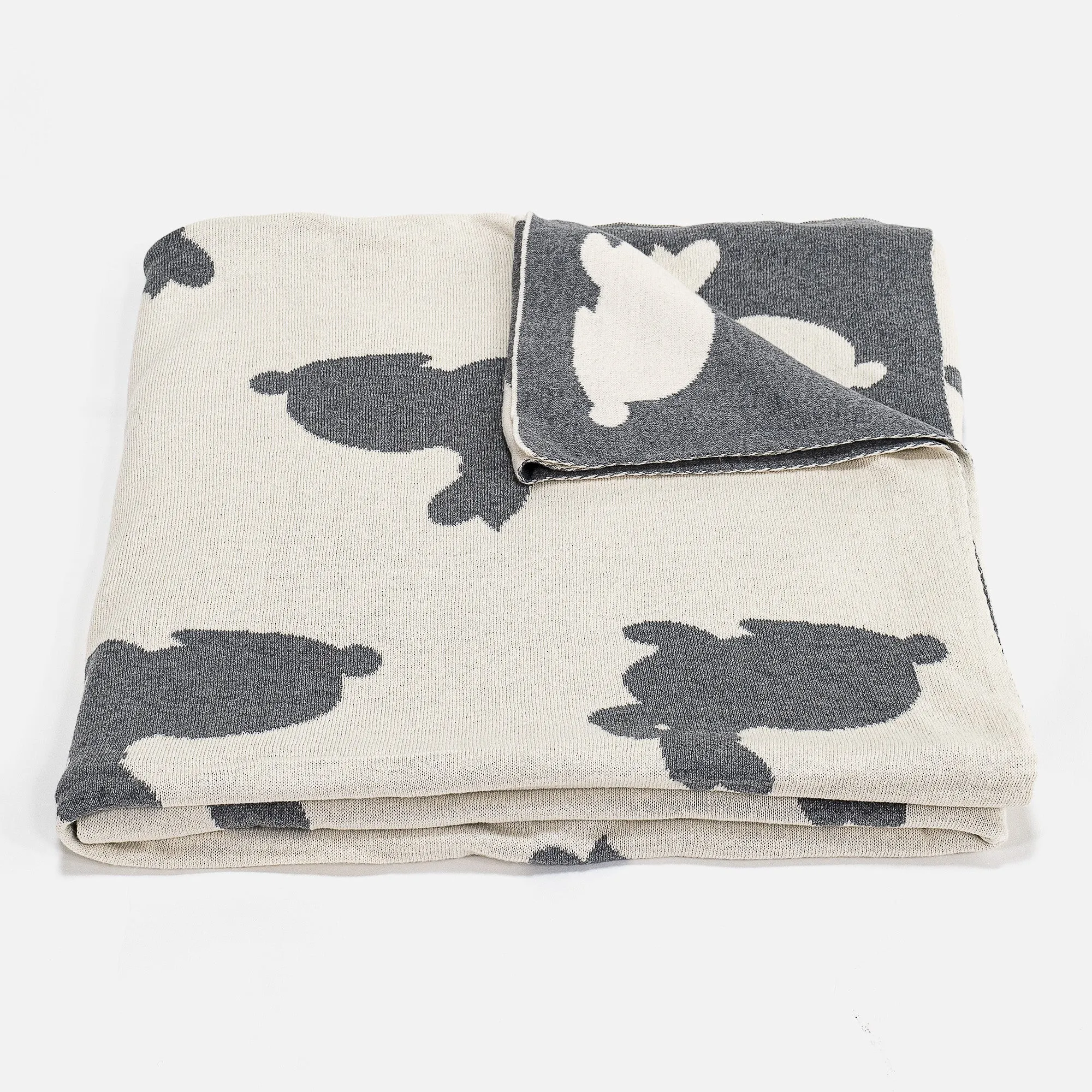 Childs Throw / Blanket - Knitted Rabbit