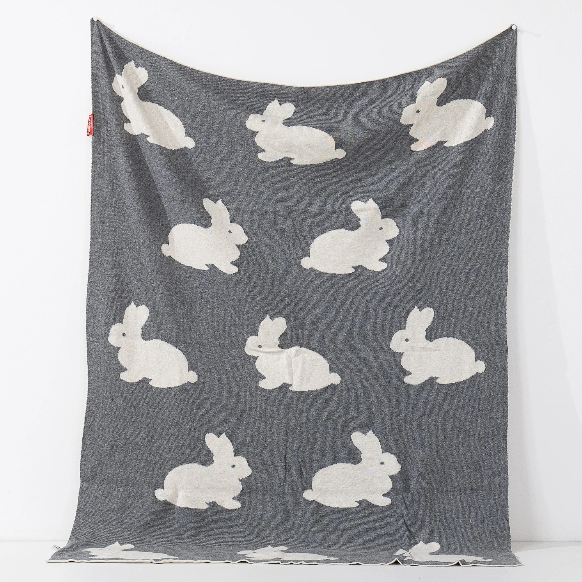 Childs Throw / Blanket - Knitted Rabbit