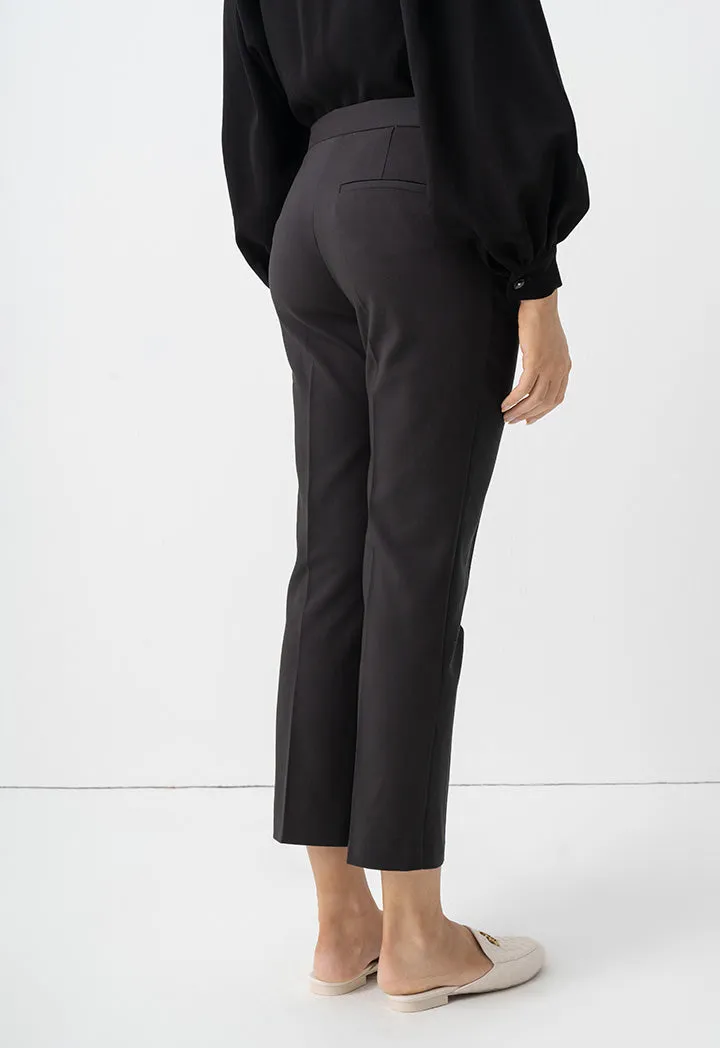 Choice Basic Straight Legs Formal Trousers Black