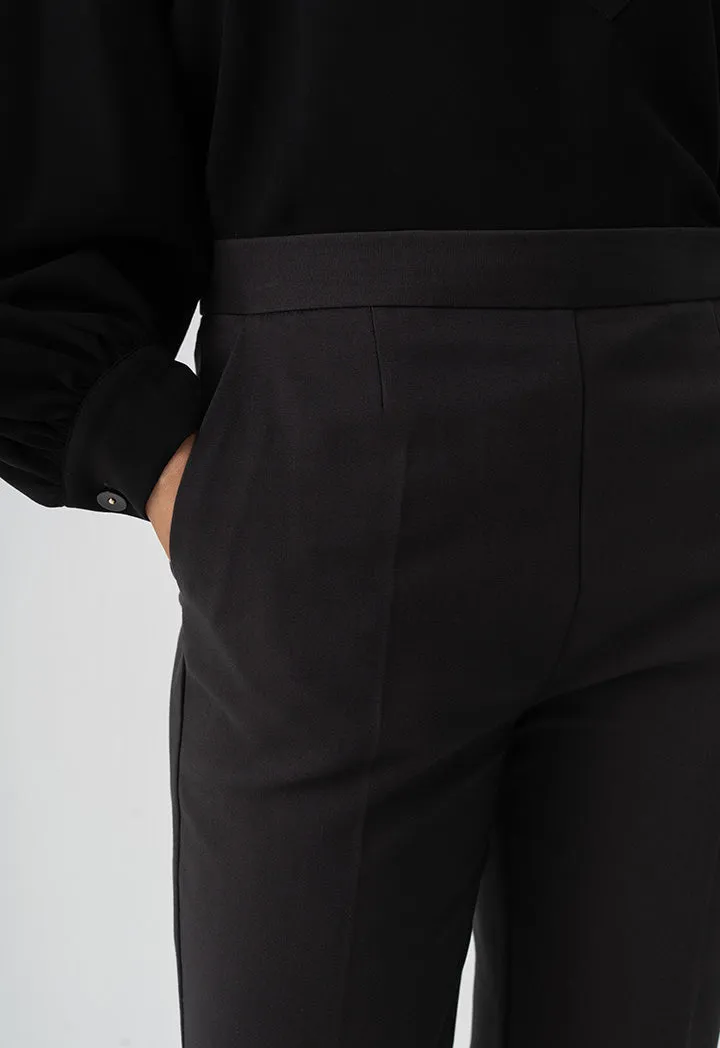 Choice Basic Straight Legs Formal Trousers Black