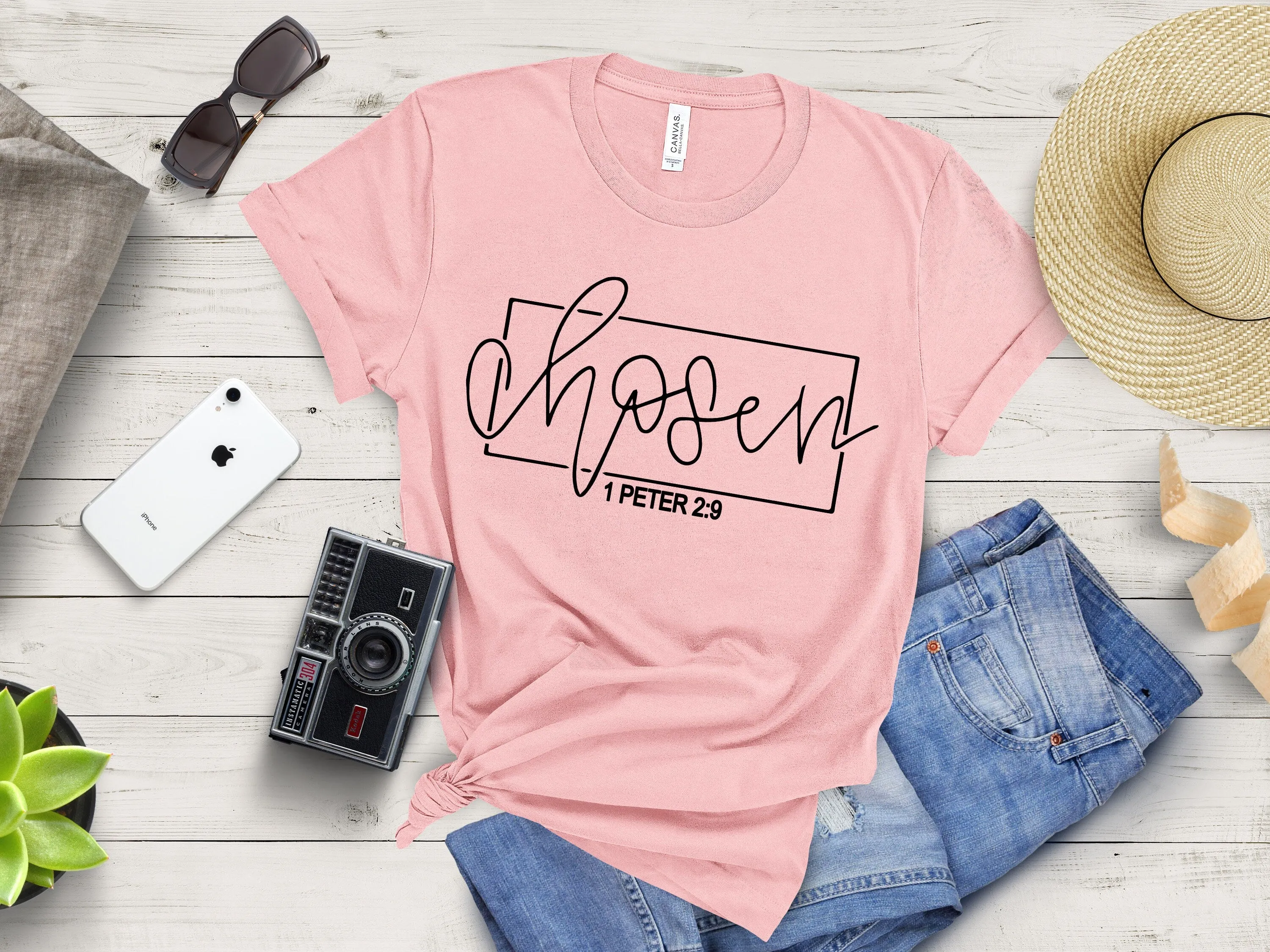 Christian Shirts |  Christian Tees |  Inspirational Shirt | Religious Apparel | Chosen 1 Peter 2:9 Shirt