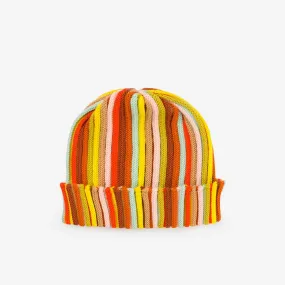 Circus Striped Knit Beanie Dessert