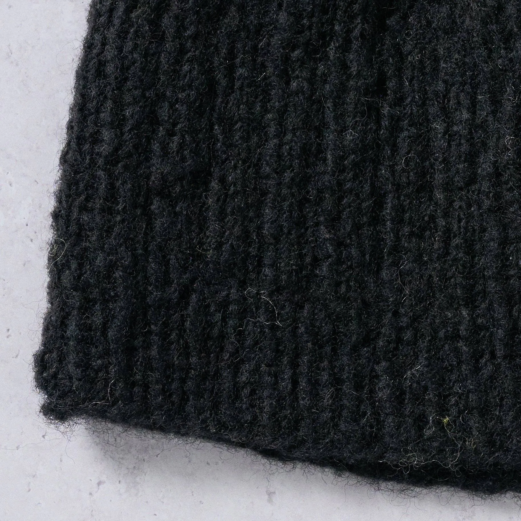 Coal Wool Knit Hat