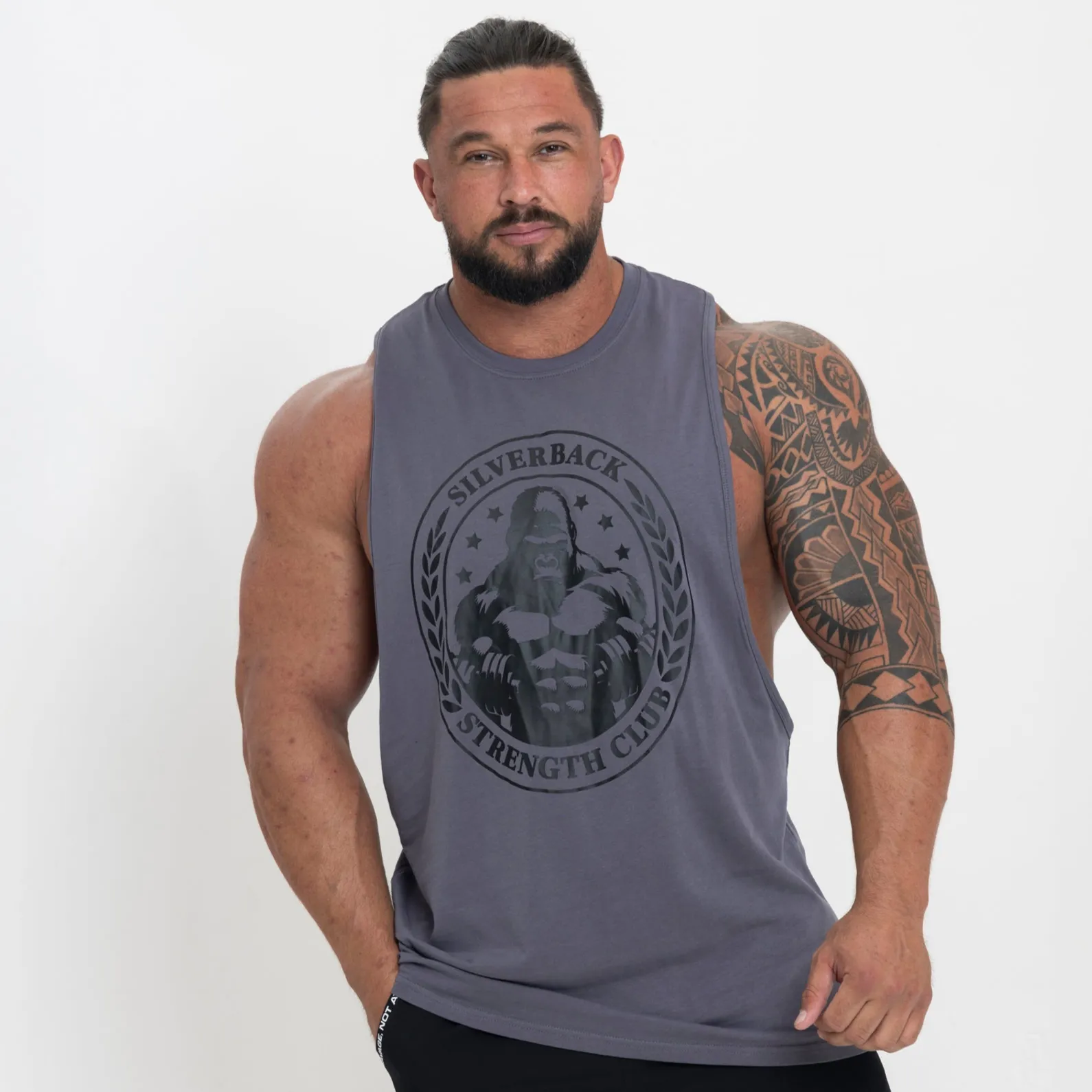 Crest Drop Arm Vest - Grey