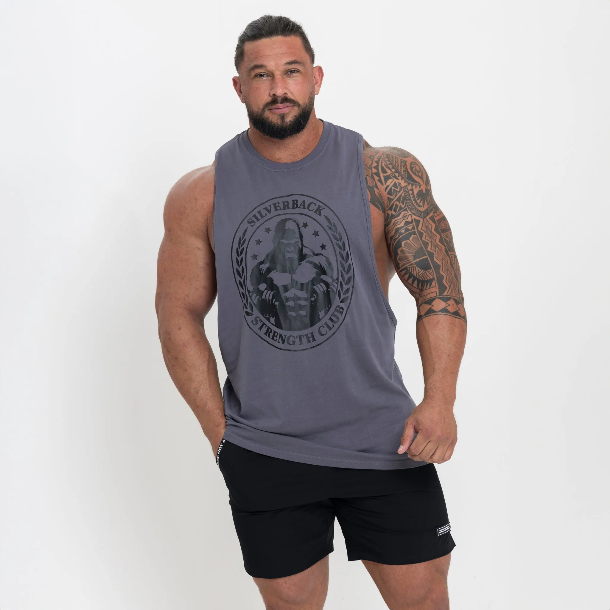 Crest Drop Arm Vest - Grey