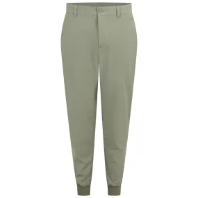 Cuff Double Weave Jogger Trousers Oil Green - SU24