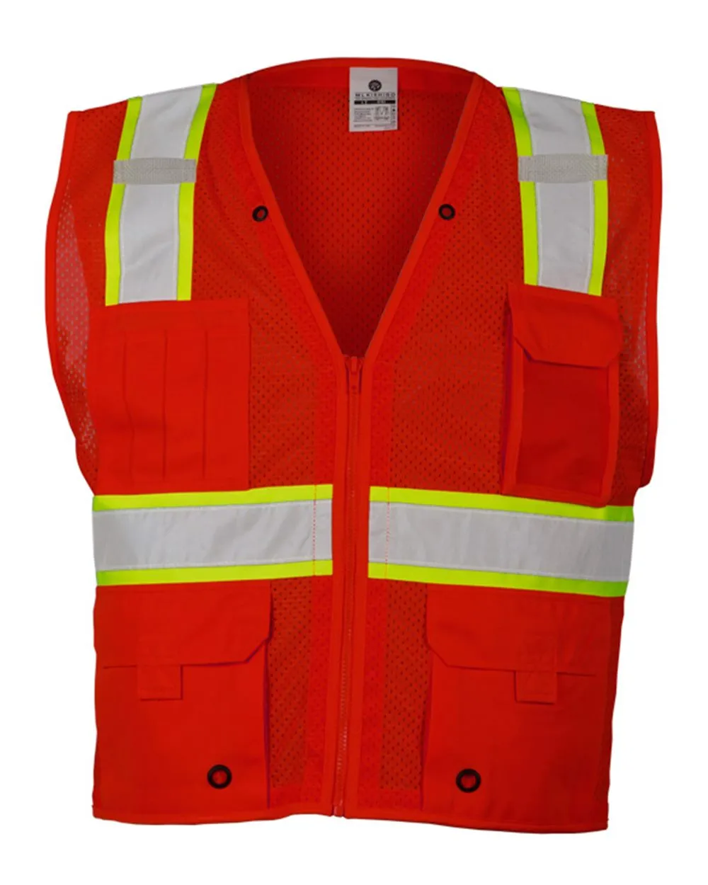 Custom Embroidery - Kishigo - EV Series® Enhanced Visibility Multi-Pocket Mesh Vest - B100-111