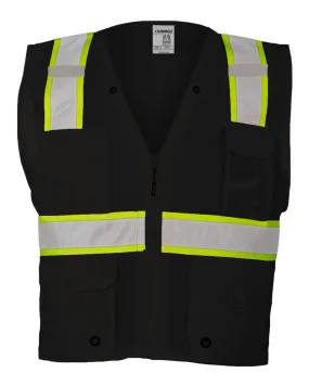 Custom Embroidery - Kishigo - EV Series® Enhanced Visibility Multi-Pocket Mesh Vest - B100-111