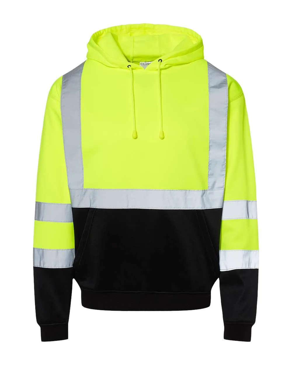 Custom Embroidery - Kishigo - Hi-Vis Hooded Sweatshirt - JS154