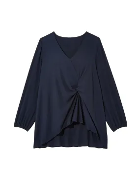 Denise Twist Front Top | Navy