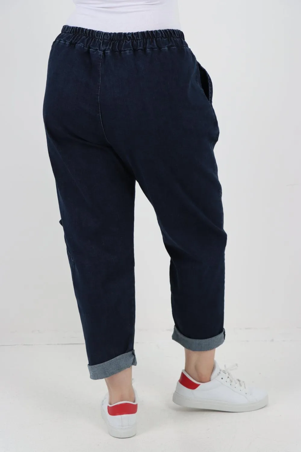 Diagonal Pockets Panel Detail Trousers