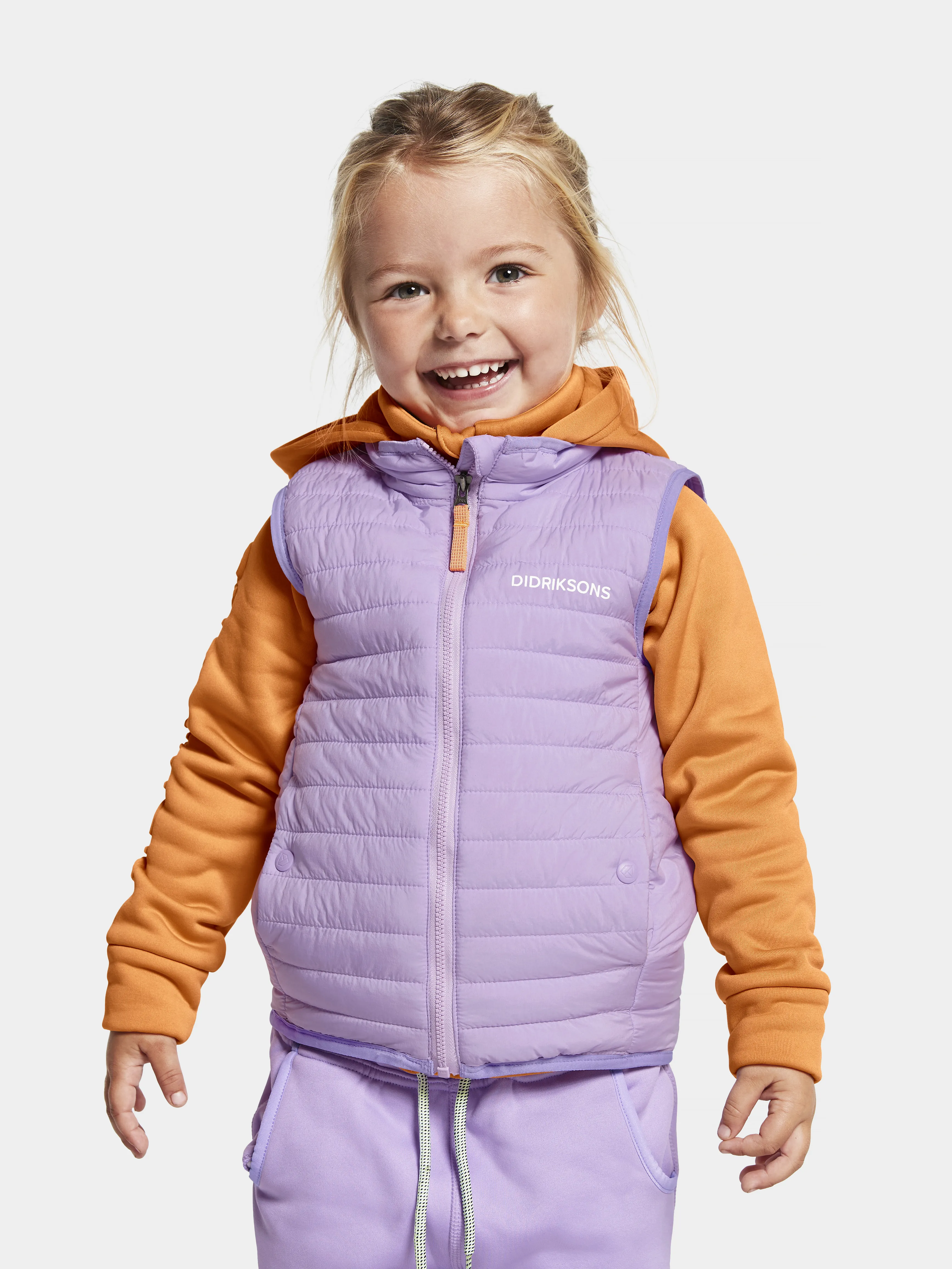 Didriksons Kids&#x27; Pion Vest 2 Digital Purple | Buy Didriksons Kids&#x27; Pion Vest 2 Digital Purple here | Outnorth