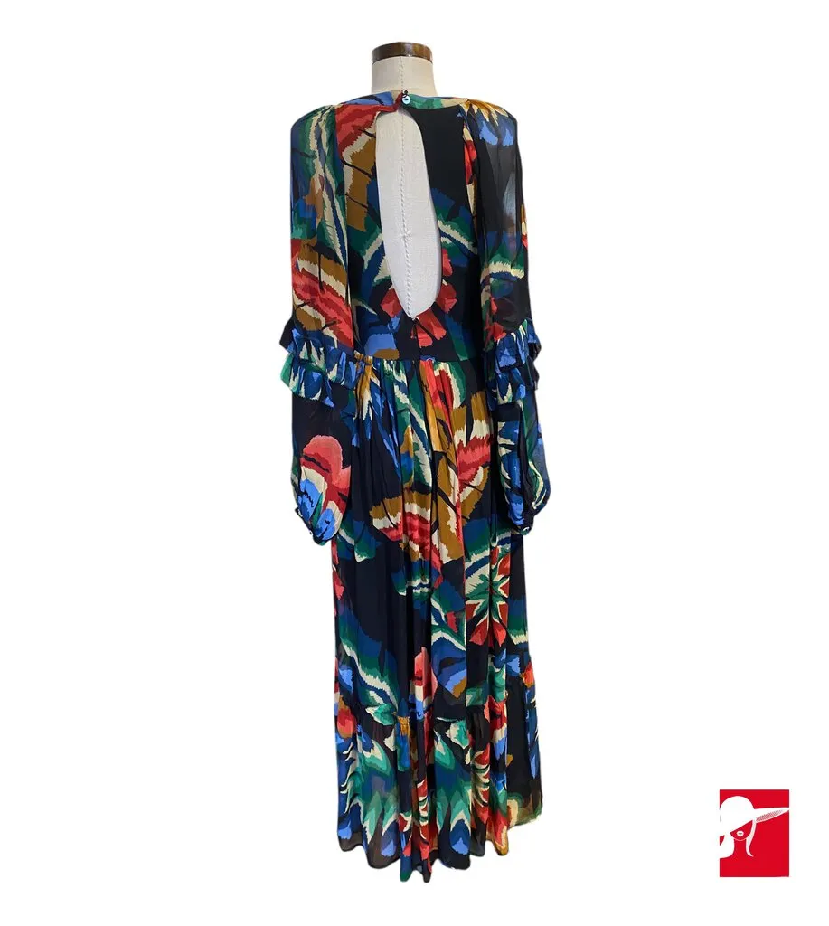 Farm Rio full sleeve maxi dress size S